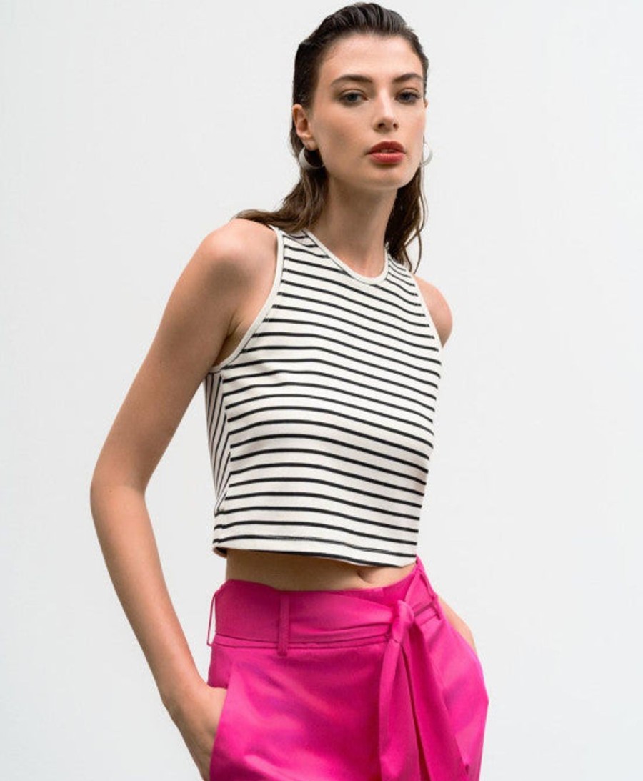 Clothing access fashion | Striped Cropped Tee