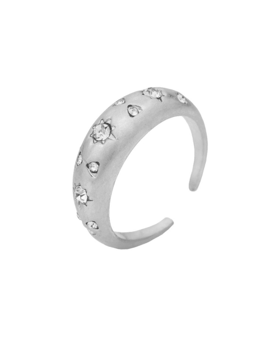 Accessories Kate Thornton and Bibibijoux | Kate Thornton Silver Stardust Cocktail Ring