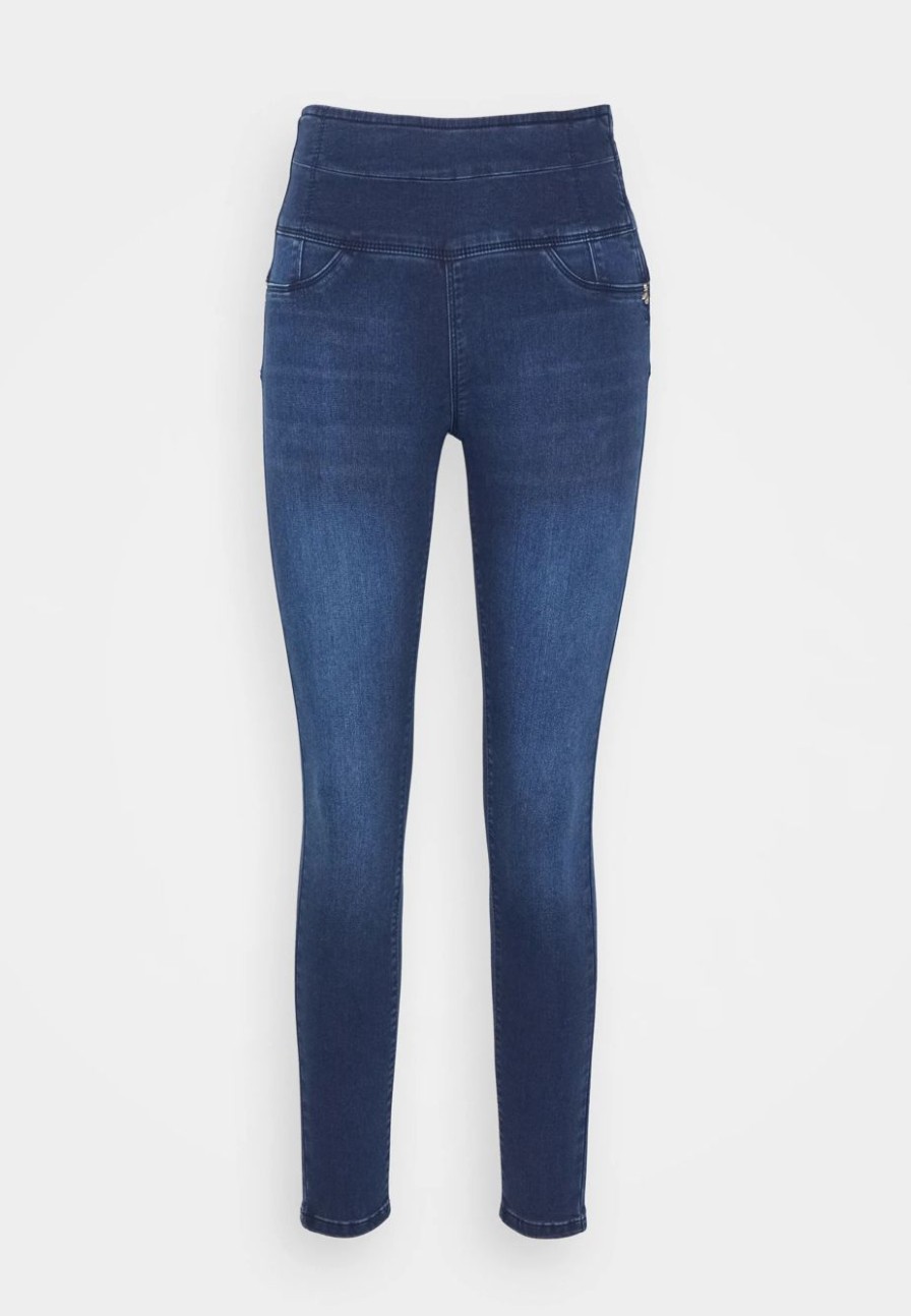 Clothing Patrizia Pepe | High Waisted Jeggings In Blue