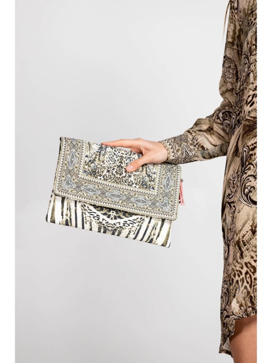 Accessories Inoa | Clutch Bag In Makucha Panthera Print