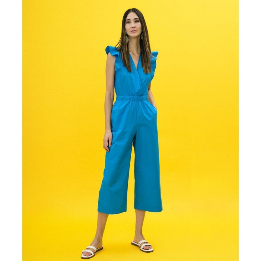 Clothing access fashion | Cropped Jumpsuit With Ruffles