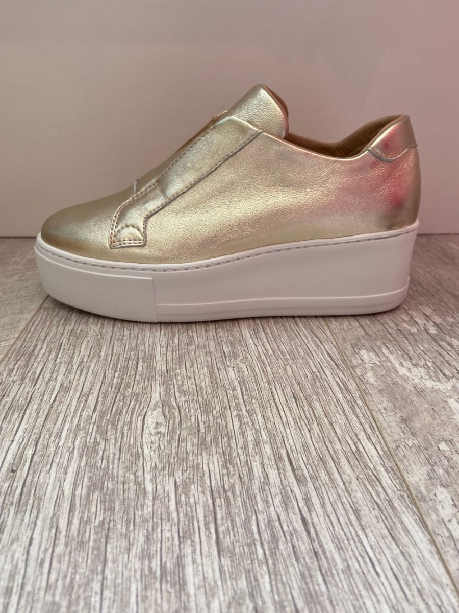 Footwear Donna Lei | Slip On Trainers In Gold