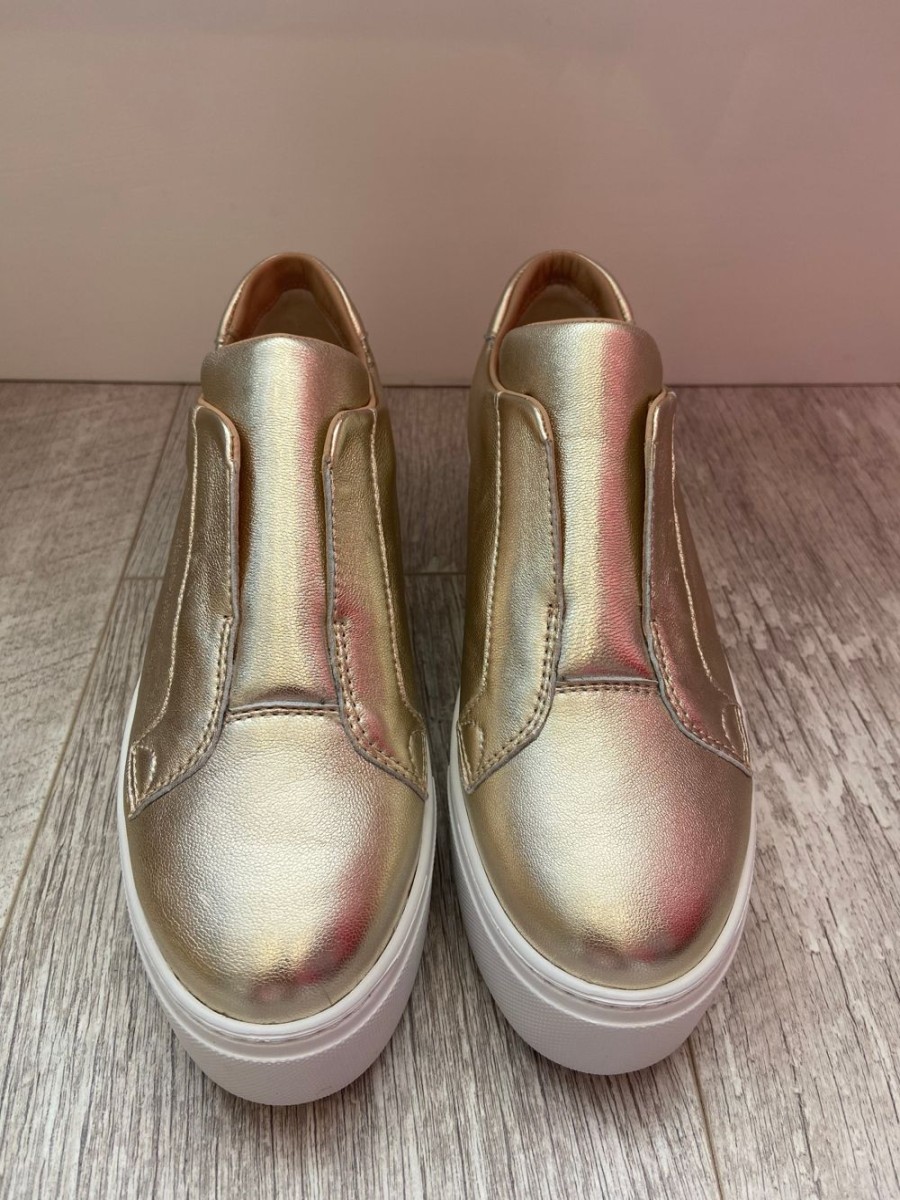 Footwear Donna Lei | Slip On Trainers In Gold