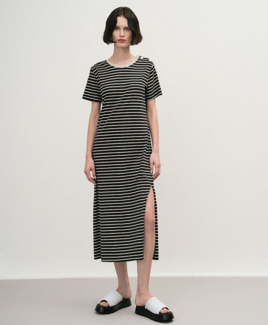 Clothing access fashion | Maxi Striped Jersey Dress