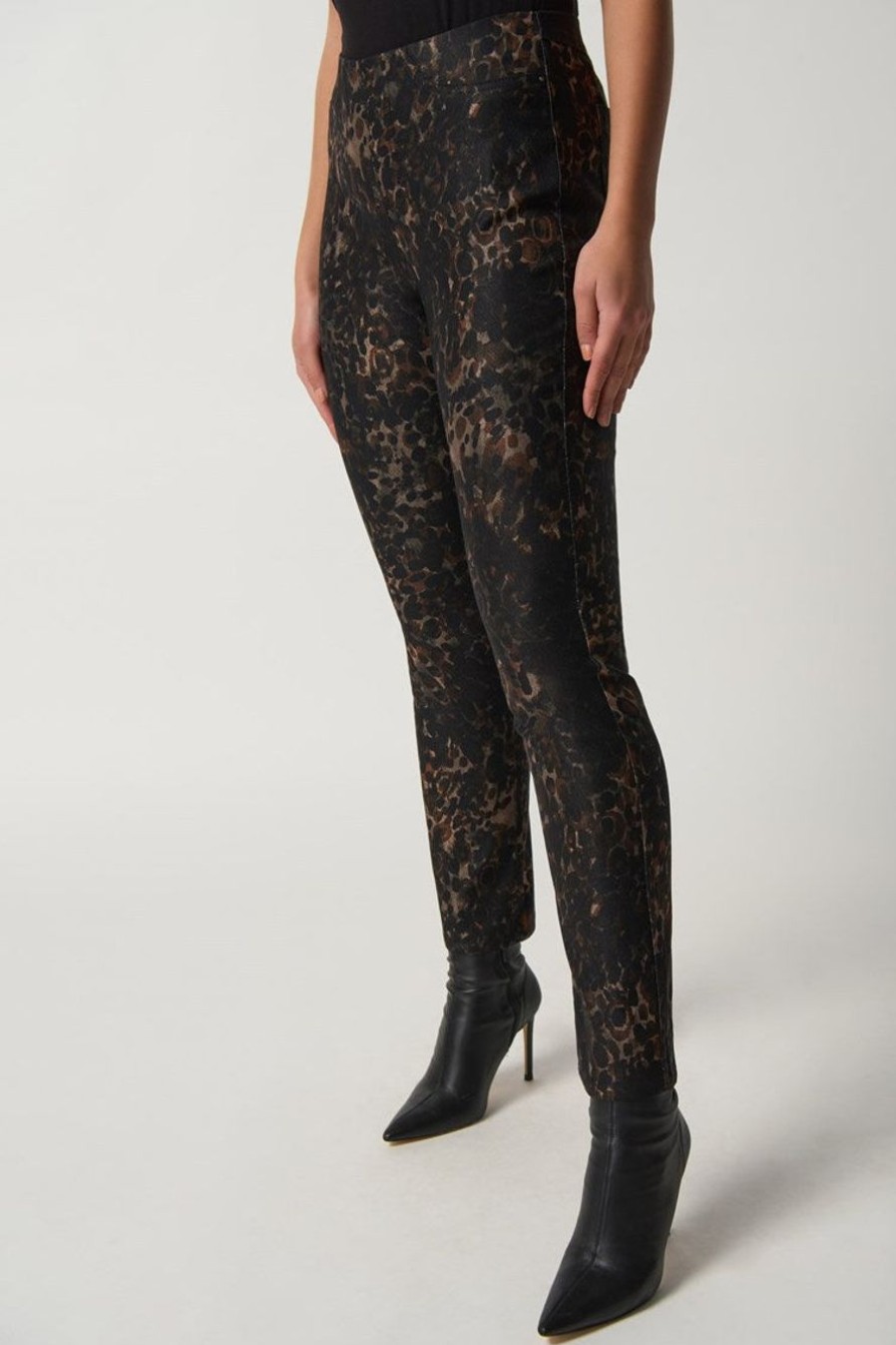 Clothing Joseph Ribkoff | Animal Print Slim Fit Jeans