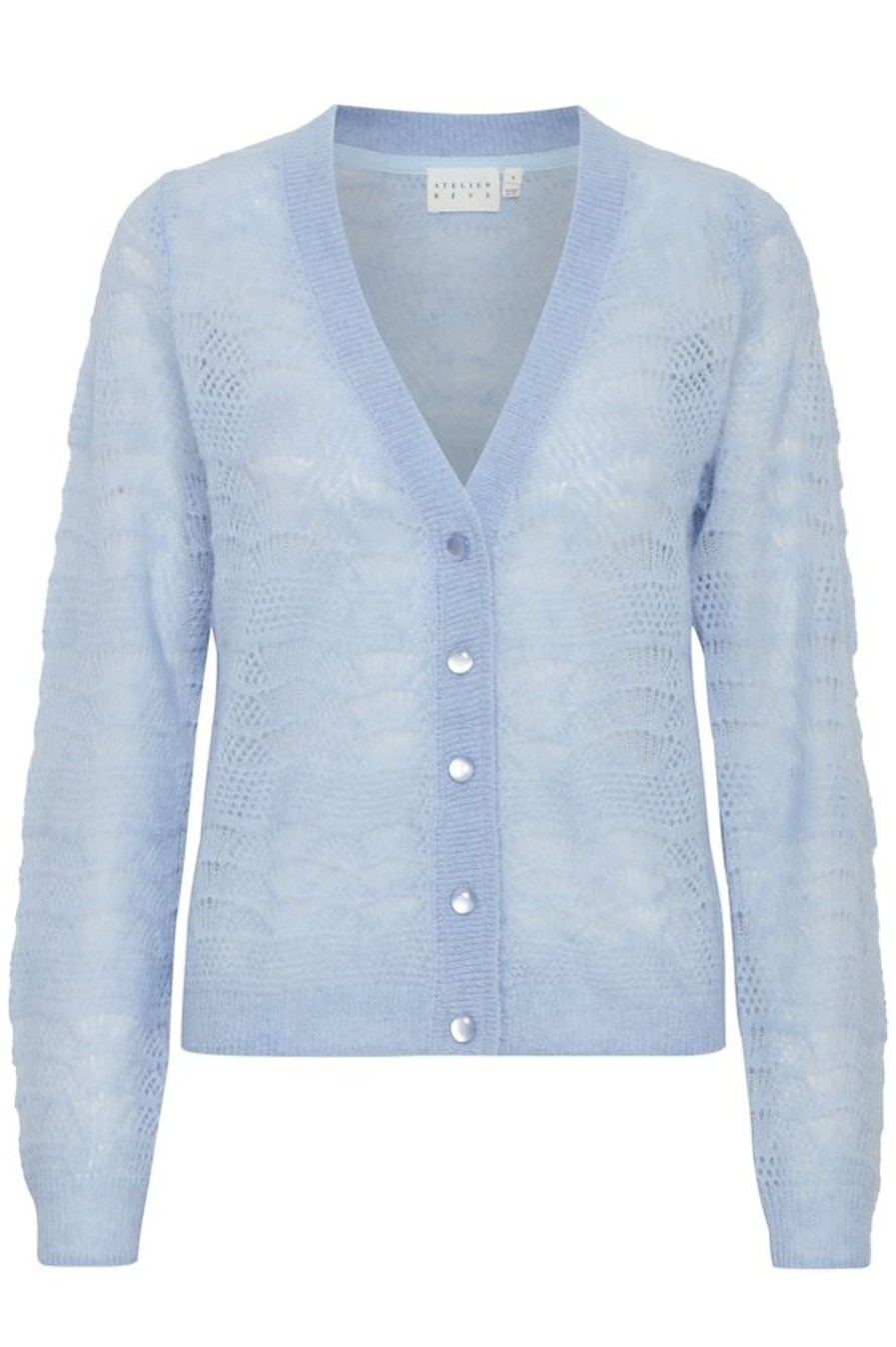 Clothing Atelier Reve | Baby Blue Knitted Cardigan