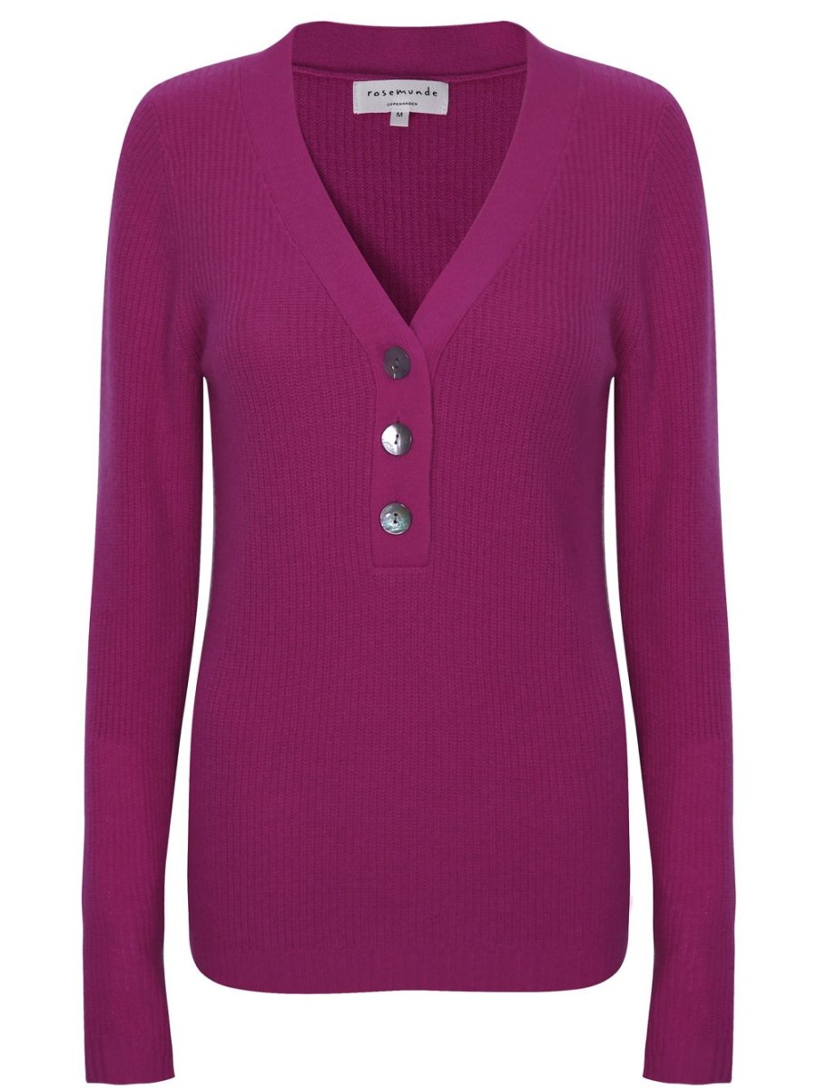 Clothing rosemunde | Deep Fuchsia Slim Fit Jumper