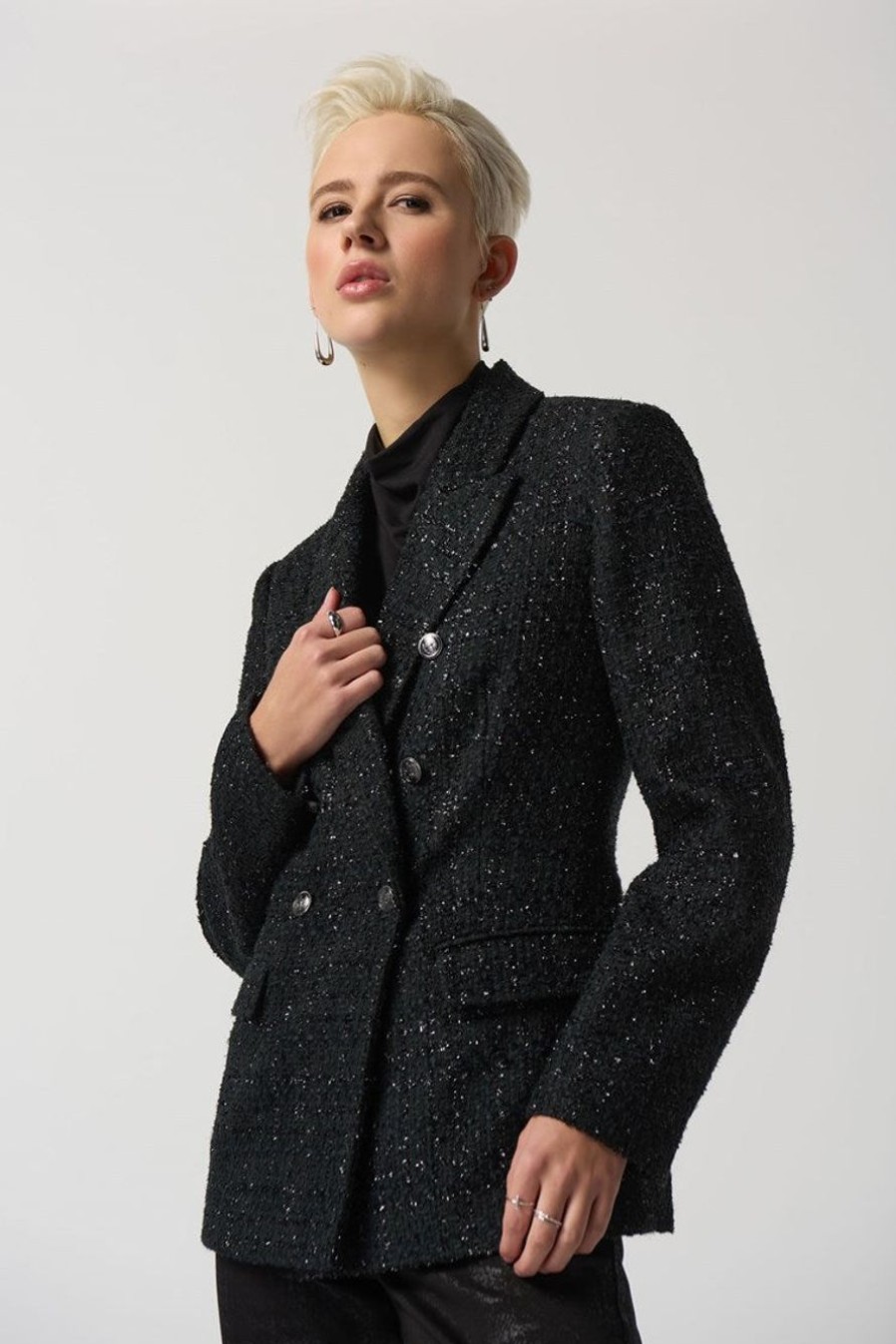 Clothing Joseph Ribkoff | Boucle Metallic Blazer