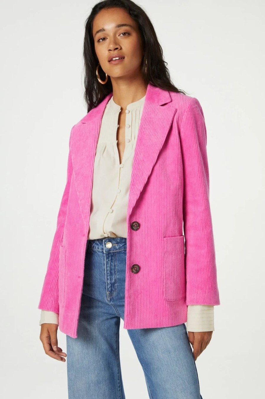 Clothing Fabienne Chapot | Leonard Blazer In Bubble Gum Pink